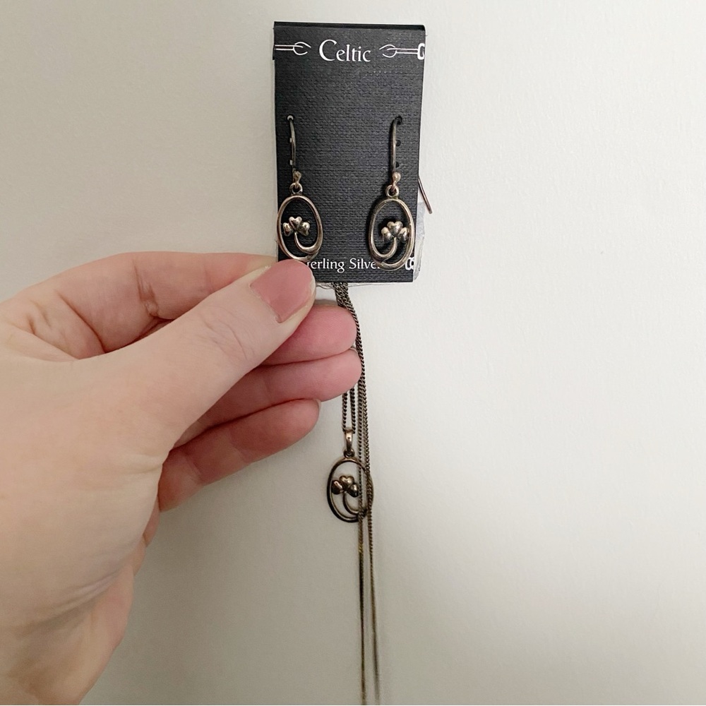Celtic jewelry set: sterling silver